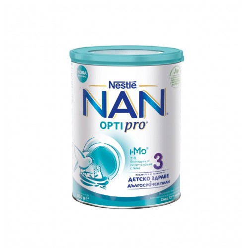 NESTLE NAN 3 OPTIPRO / НЕСТЛЕ НАН 3 ОПТИПРО МЛЯКО ЗА КЪРМАЧЕТА 800ГР NESTLE NAN 3 OPTIPRO / НЕСТЛЕ НАН 3 ОПТИПРО МЛЯКО ЗА КЪРМАЧЕТА 800ГР