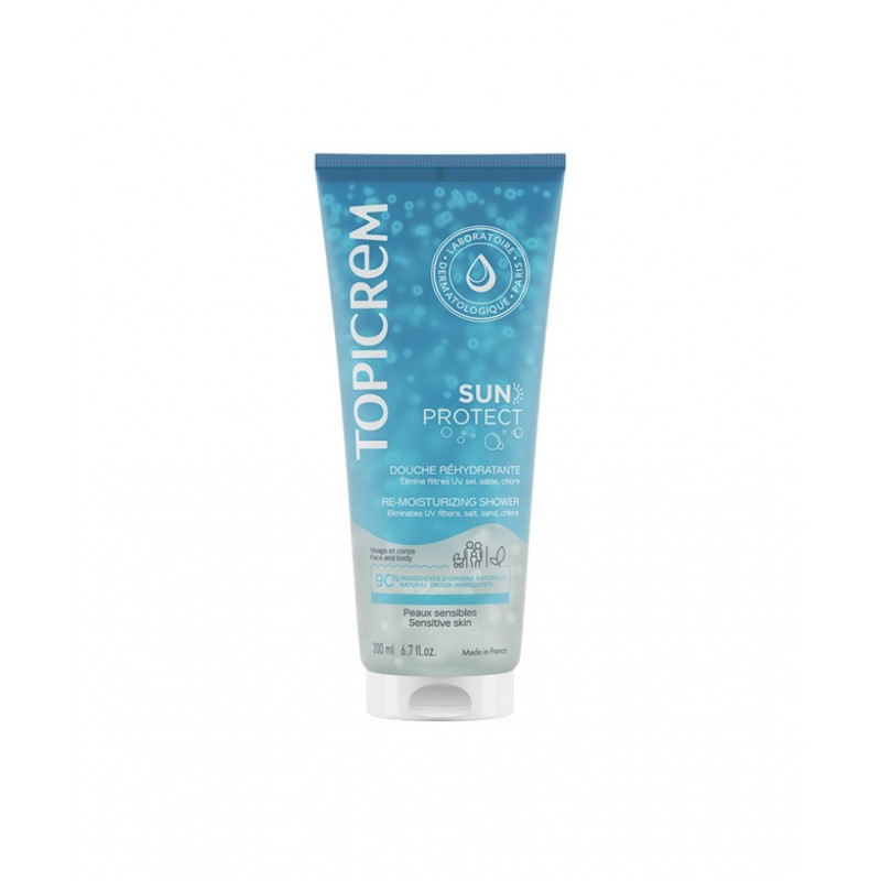 TOPICREM SUN PROTECT RE-MOISTURIZING SHOWER / ИЗМИВЕН ДУШ-ГЕЛ ЗА СЛЕД СЛЪНЦЕ / ЗА ЛИЦЕ И ТЯЛО (ЗА НОРМАЛНА И/ИЛИ ЧУВСТВИТЕЛНА КОЖА) 200МЛ TOPICREM SUN PROTECT RE-MOISTURIZING SHOWER / ИЗМИВЕН ДУШ-ГЕЛ ЗА СЛЕД СЛЪНЦЕ / ЗА ЛИЦЕ И ТЯЛО (ЗА НОРМАЛНА И/ИЛИ ЧУВСТВИТЕЛНА КОЖА) 200МЛ