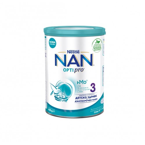 NESTLE NAN 3 OPTIPRO / НЕСТЛЕ НАН 3 ОПТИПРО АДАПТИРАНО МЛЯКО 400ГР NESTLE NAN 3 OPTIPRO / НЕСТЛЕ НАН 3 ОПТИПРО АДАПТИРАНО МЛЯКО 400ГР