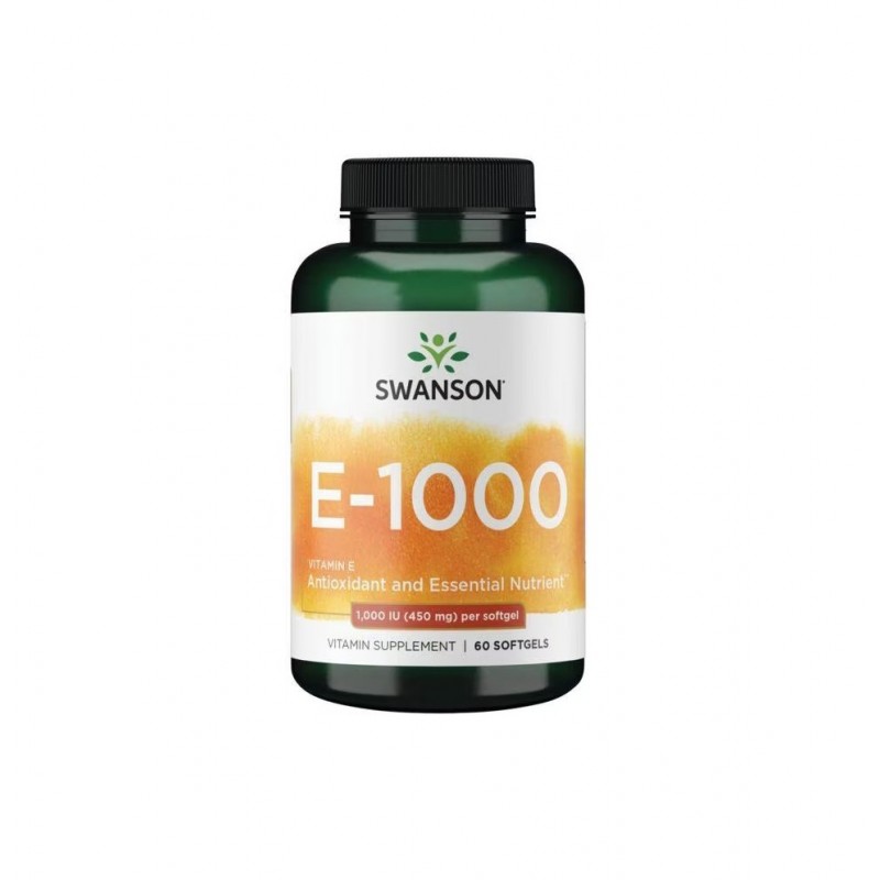 SWANSON E-1000 / СУОНСЪН Е-1000 СОФТ ГЕЛ КАПС. X60