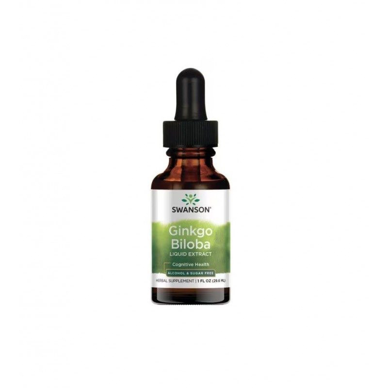 SWANSON GINKGO BILOBA LIQUID EXTRACT - ALCOHOL & SUGAR FREE / СУОНСЪН ТЕЧЕН ЕКСТРАКТ ОТ ГИНКО БИЛОБА - БЕЗ АЛКОХОЛ И ЗАХАР 29.6МЛ SWANSON GINKGO BILOBA LIQUID EXTRACT - ALCOHOL & SUGAR FREE / СУОНСЪН ТЕЧЕН ЕКСТРАКТ ОТ ГИНКО БИЛОБА - БЕЗ АЛКОХОЛ И ЗАХАР 29.6МЛ