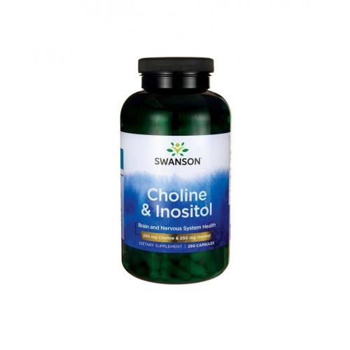 SWANSON CHOLINE & INOSITOL / СУОНСЪН ХОЛИН И ИНОЗИТОЛ КАПС. X250