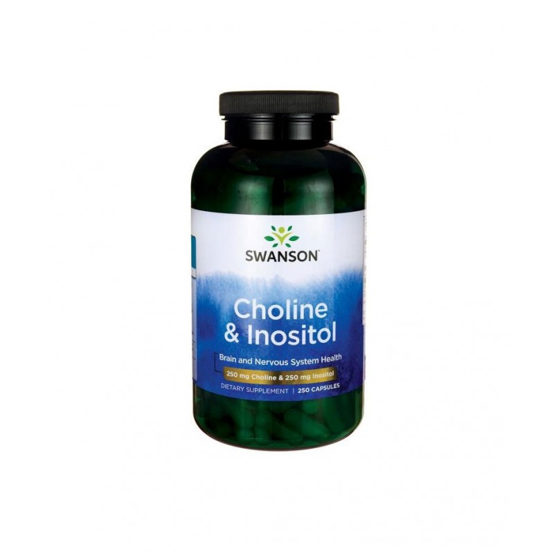 SWANSON CHOLINE & INOSITOL / СУОНСЪН ХОЛИН И ИНОЗИТОЛ КАПС. X250