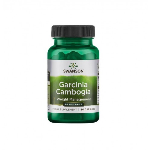 SWANSON GARCINIA CAMBOGIA 5:1 EXTRACT / СУОНСЪН ЕКСТРАКТ ОТ ГАРЦИНИЯ КАМБОДЖА 5:1 КАПС. X60