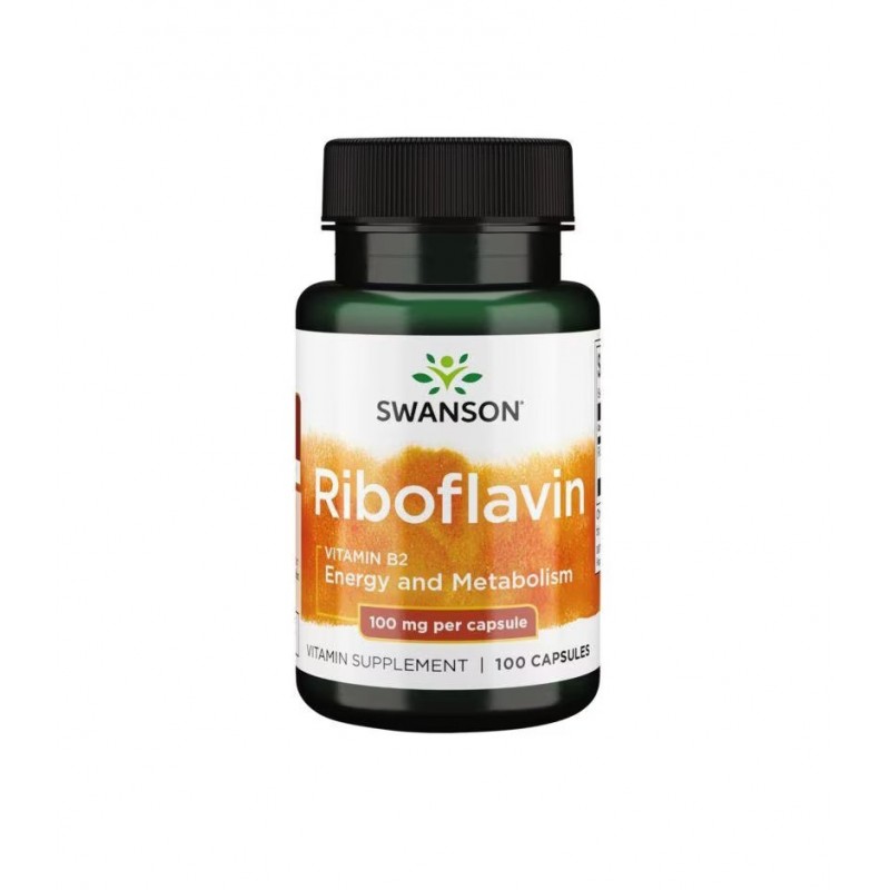 SWANSON VITAMIN B-2 (RIBOFLAVIN) / СУОНСЪН ВИТАМИН B-2 (РИБОФЛАВИН) КАПС. X100 SWANSON VITAMIN B-2 (RIBOFLAVIN) / СУОНСЪН ВИТАМИН B-2 (РИБОФЛАВИН) КАПС. X100