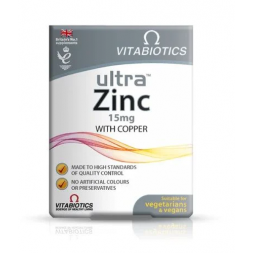 VITABIOTICS ВИТАБИОТИКС УЛТРА ЦИНК ТАБЛ. Х 60