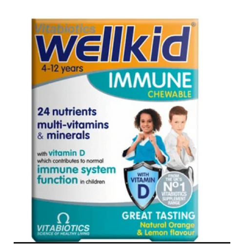 VITABIOTICS ВИТАБИОТИКС УЕЛКИД ИМУН ДЪВЧАЩИ ТАБЛ. Х 30 VITABIOTICS ВИТАБИОТИКС УЕЛКИД ИМУН ДЪВЧАЩИ ТАБЛ. Х 30