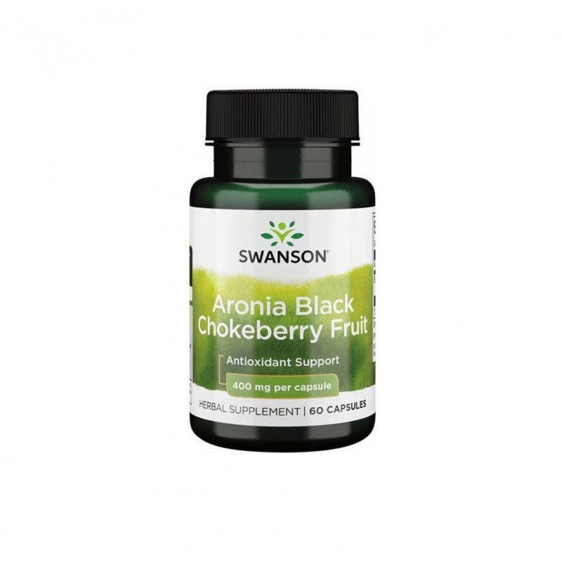 SWANSON ARONIA BLACK CHOKEBERRY FRUIT / СУОНСЪН ЧЕРНА АРОНИЯ ПЛОДОВЕ КАПС. X60 SWANSON ARONIA BLACK CHOKEBERRY FRUIT / СУОНСЪН ЧЕРНА АРОНИЯ ПЛОДОВЕ КАПС. X60