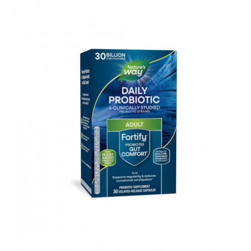 NATURE'S WAY FORTIFY DAILY PROBIOTIC + PREBIOTIC / ПРОБИОТИК + ПРЕБИОТИК 30 МЛРД. АКТИВНИ ПРОБИОТИЦИ КАПС. Х30 NATURE'S WAY FORTIFY DAILY PROBIOTIC + PREBIOTIC / ПРОБИОТИК + ПРЕБИОТИК 30 МЛРД. АКТИВНИ ПРОБИОТИЦИ КАПС. Х30