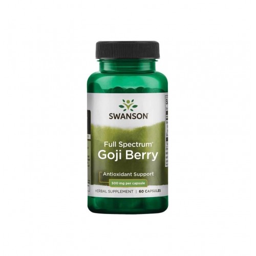 SWANSON GOJI BERRY (WOLFBERRY) / СУОНСЪН ГОДЖИ БЕРИ (ЛИЦИЙ) КАПС. X60 SWANSON GOJI BERRY (WOLFBERRY) / СУОНСЪН ГОДЖИ БЕРИ (ЛИЦИЙ) КАПС. X60