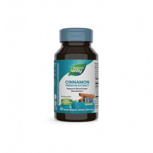 NATURE'S WAY PREMIUM EXTRACT CINNAMON / КАНЕЛА ПРЕМИУМ ЕКСТРАКТ 500МГ КАПС. Х60 NATURE'S WAY PREMIUM EXTRACT CINNAMON / КАНЕЛА ПРЕМИУМ ЕКСТРАКТ 500МГ КАПС. Х60