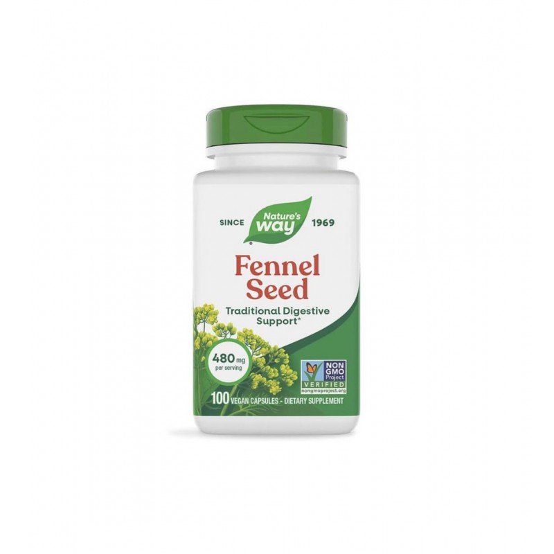 NATURE'S WAY FENNEL SEED / КОПЪР (СЕМЕНА) 480МГ КАПС. Х100