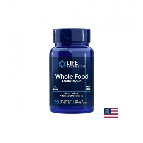 LIFE EXTENSION / WHOLE FOOD MULTIVITAMIN / МУЛТИВИТАМИНИ НА РАСТИТЕЛНА ОСНОВА КАПС. X90