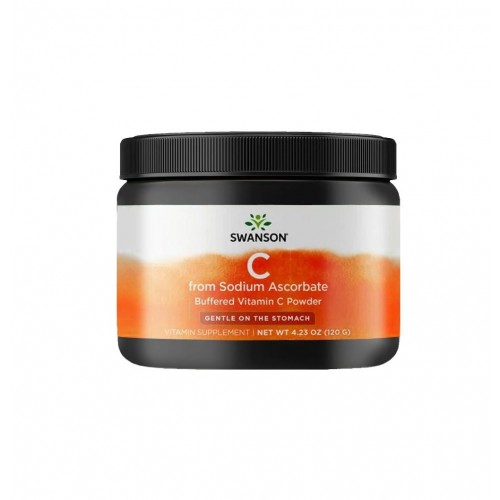 SWANSON BUFFERED SODIUM ASCORBATE VITAMIN C POWDER / СУОНСЪН ВИТАМИН С ОТ НАТРИЕВ АСКОРБАТ ПРАХ 120ГР