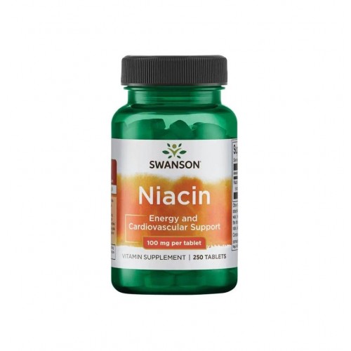 SWANSON NIACIN (VITAMIN B-3) / СУОНСЪН НИАЦИН (ВИТАМИН B-3) ТАБЛ. X250