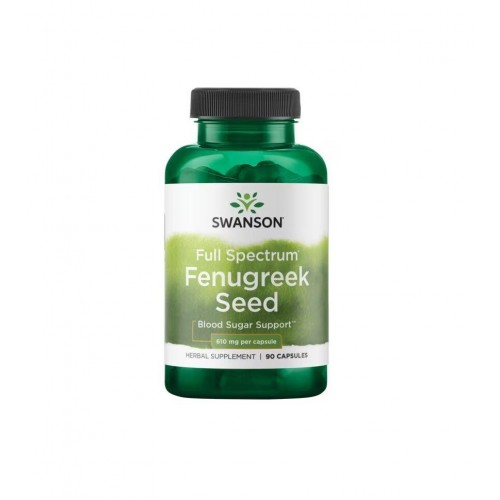 SWANSON FENUGREEK SEED FOR FIT BODY / СУОНСЪН СЕМЕНА ОТ СМИНДУХ КАПС. X90