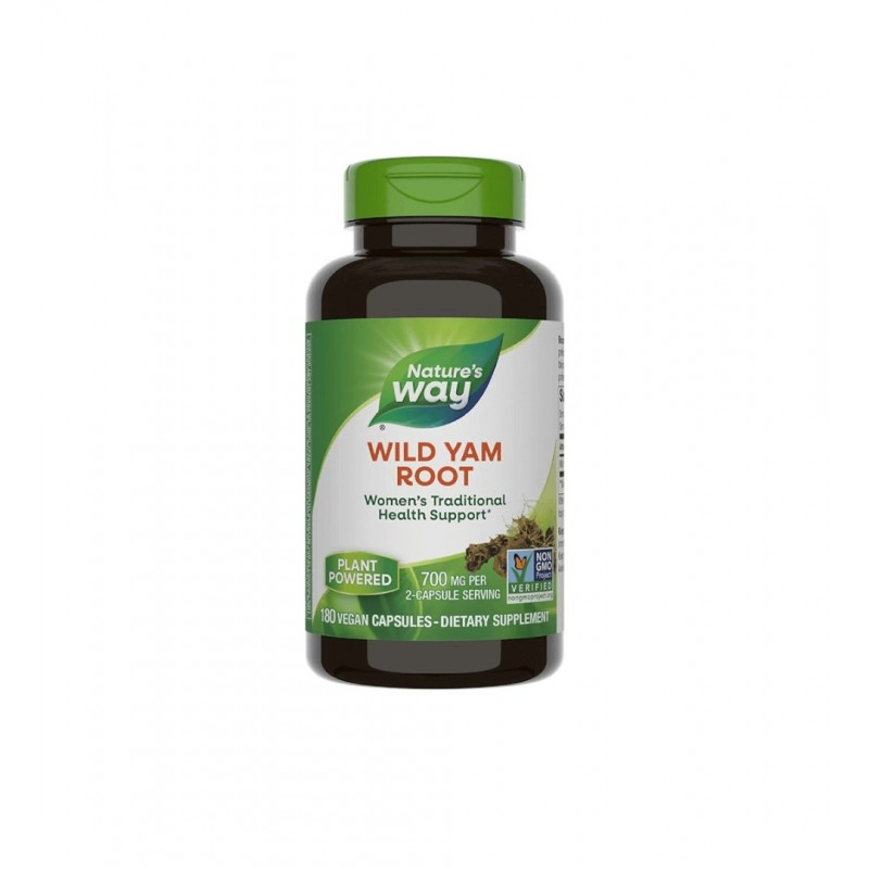NATURE'S WAY WILD YAM ROOT / ДИВ ЯМ СЛАДЪК КАРТОФ (КОРЕН) 425МГ КАПС. Х180