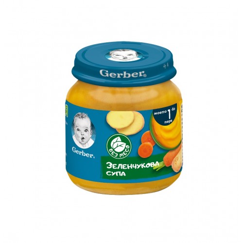 NESTLE GERBER VEGETABLES SOUP PUREE / НЕСТЛЕ ГЕРБЕР ПЮРЕ ОТ ЗЕЛЕНЧУКОВА СУПА 125ГР NESTLE GERBER VEGETABLES SOUP PUREE / НЕСТЛЕ ГЕРБЕР ПЮРЕ ОТ ЗЕЛЕНЧУКОВА СУПА 125ГР