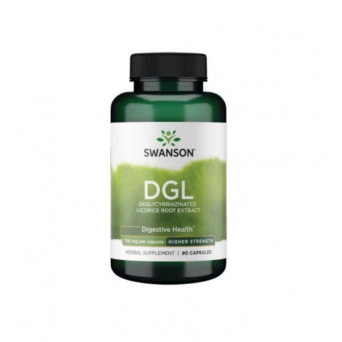 SWANSON DGL DEGLYCYRRHIZINATED LICORICE ROOT EXTRACT - HIGHER STRENGTH / ДЕГЛИЦИРИЗИРАН ЕКСТРАКТ ОТ КОРЕН НА ЖЕНСКО БИЛЕ - ПО-ВИСОКА КОНЦЕНТРАЦИЯ 700 МГ КАПС. X 90