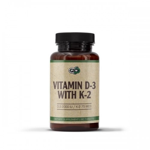 HEALTH STORE / РURE NUTRITION VITAMIN D-3 WITH K-2 ТАБЛ. X90 HEALTH STORE / РURE NUTRITION VITAMIN D-3 WITH K-2 ТАБЛ. X90