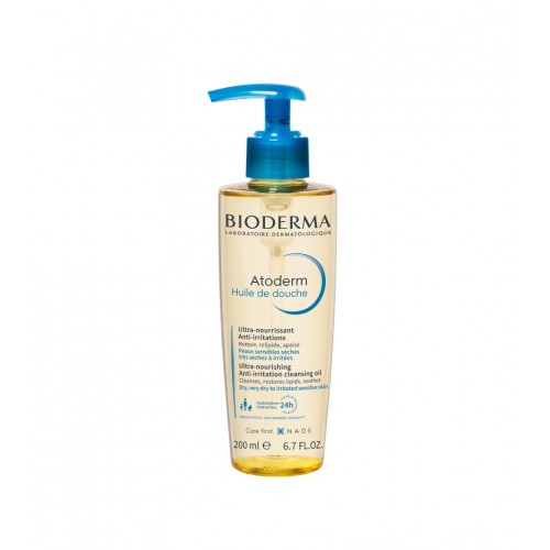 BIODERMA ATODERM ULTRA-NOURISHING ANTI-IRRITATION SHOWER GEL / БИОДЕРМА АТОДЕРМ УСПОКОЯВАЩО ДУШ ОЛИО 200МЛ