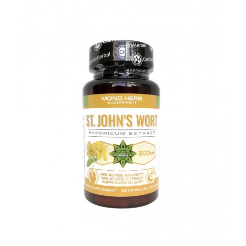 CVETITA HERBAL ST. JOHN’S WORT / ЖЪЛТ КАНТАРИОН ЕКСТРАКТ 300МГ КАПС. X60