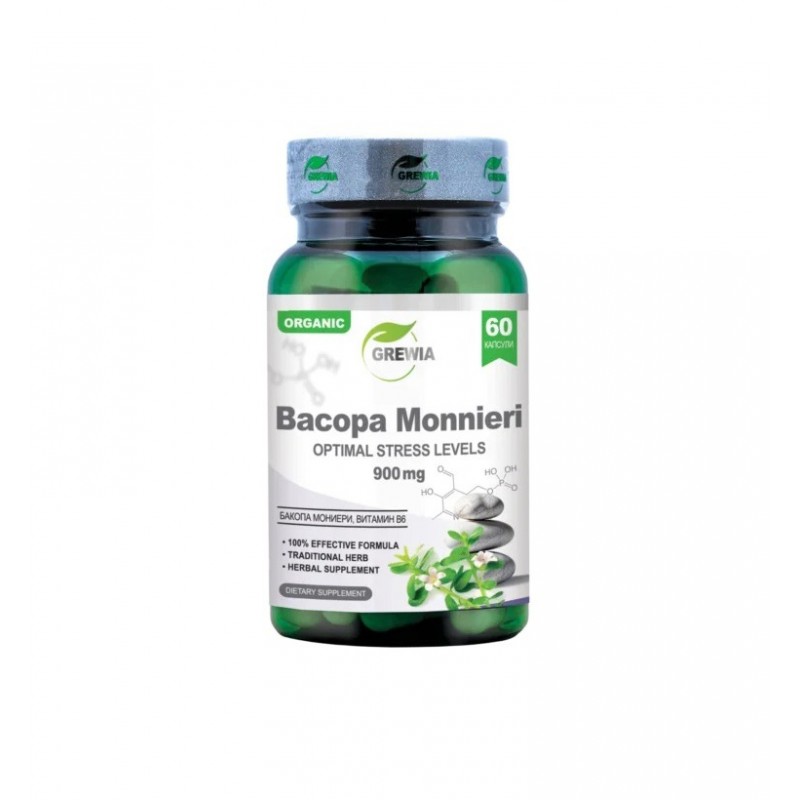 GREWIA BACOPA MONNIERI / ЕКСТРАКТ OT БАКОПА МОНИЕРИ 900 МГ КАПС. X 60