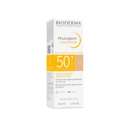 BIODERMA PHOTODERM TINTED AQUAFLUID FOR SENSITIVE SKIN SPF50+ LIGHT / БИОДЕРМА ФОТОДЕРМ ТОНИРАН АКВАФЛУИД ЗА ЧУВСТВИТЕЛНА КОЖА SPF50+ СВЕТЪЛ ЦВЯТ 40МЛ BIODERMA PHOTODERM TINTED AQUAFLUID FOR SENSITIVE SKIN SPF50+ LIGHT / БИОДЕРМА ФОТОДЕРМ ТОНИРАН АКВАФЛУИД ЗА ЧУВСТВИТЕЛНА КОЖА SPF50+ СВЕТЪЛ ЦВЯТ 40МЛ
