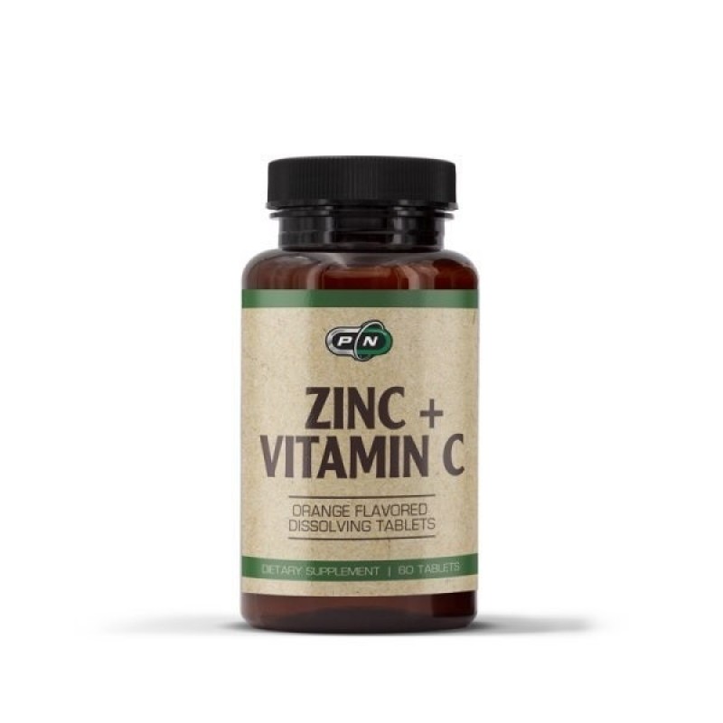 HEALTH STORE / РURE NUTRITION ZINC + VITAMIN C ORANGE FLAVORED ДЪВЧАЩИ ТАБЛ. X60 HEALTH STORE / РURE NUTRITION ZINC + VITAMIN C ORANGE FLAVORED ДЪВЧАЩИ ТАБЛ. X60