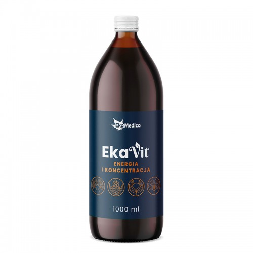 EKAMEDICA EKAVIT ENERGIA I KONCENTRACJA / ТЕЧЕН ВИТАМИН С БИЛКОВИ ЕКСТРАКТИ ЗА ЕНЕРГИЯ И ФОКУС 1Л