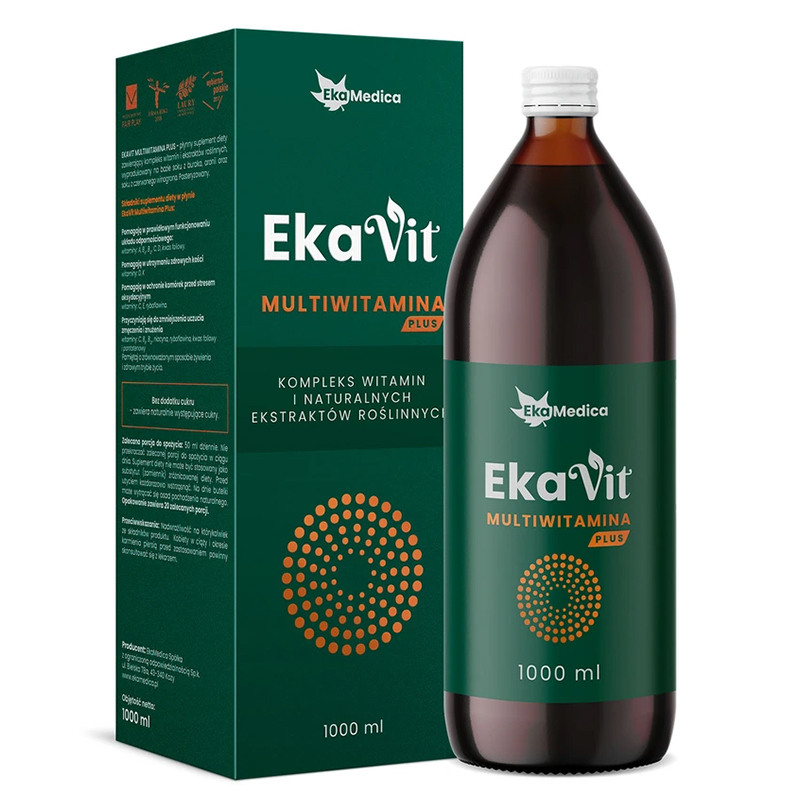 EKAMEDICA EKAVIT MULTIWITAMINA PLUS / МУЛТИВИТАМИНИ ПЛЮС 1Л EKAMEDICA EKAVIT MULTIWITAMINA PLUS / МУЛТИВИТАМИНИ ПЛЮС 1Л