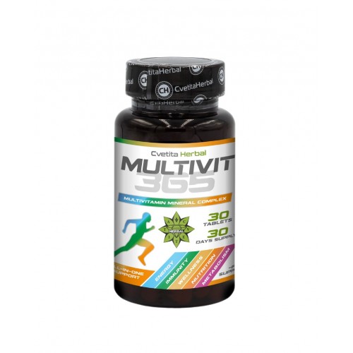 CVETITA HERBAL MULTIVIT 365 / МУЛТИВИТАМИНИ И МИНЕРАЛИ 365 ТАБЛ. X30