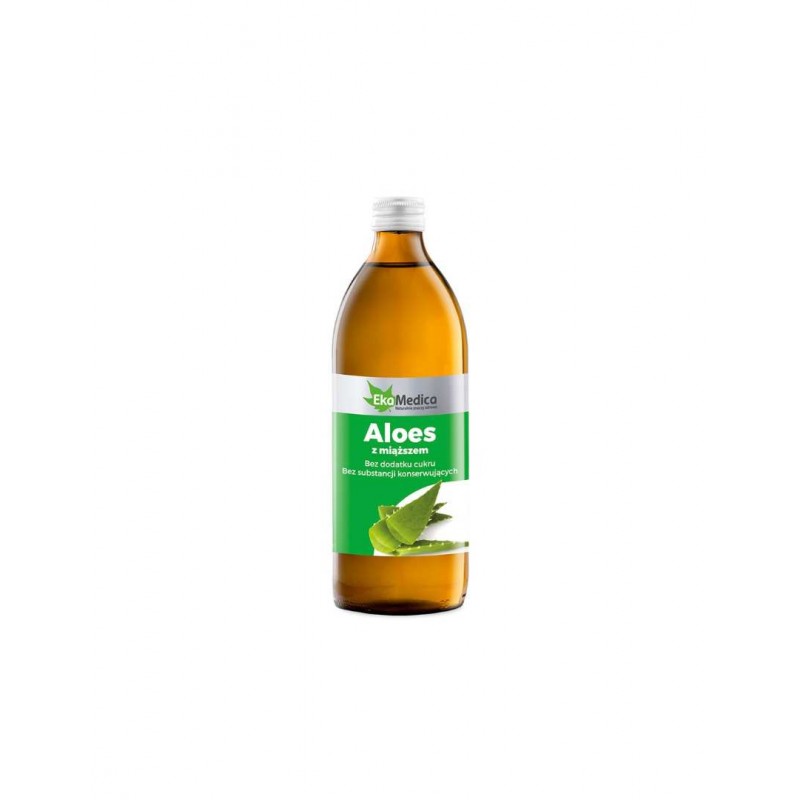 EKAMEDICA ALOES Z MIAZSZEM / АЛОЕ ВЕРА СОК С ПАРЧЕНЦА АЛОЕ 500МЛ EKAMEDICA ALOES Z MIAZSZEM / АЛОЕ ВЕРА СОК С ПАРЧЕНЦА АЛОЕ 500МЛ