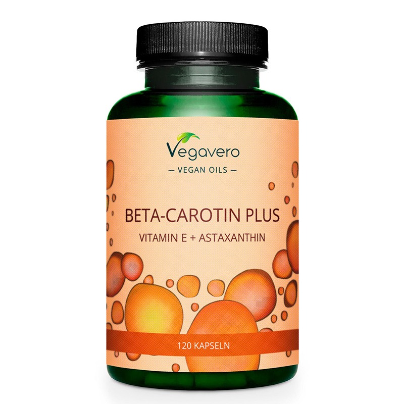 VEGAVERO BETA-CAROTIN + VITAMIN E + ASTAXANTHIN / БЕТА КАРОТИН + ВИТАМИН Е + АСТАКСАНТИН КАПС. Х120 VEGAVERO BETA-CAROTIN + VITAMIN E + ASTAXANTHIN / БЕТА КАРОТИН + ВИТАМИН Е + АСТАКСАНТИН КАПС. Х120
