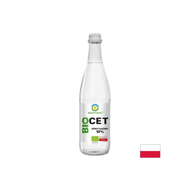 BIOFOOD OCET SPIRYTUSOWY / БИО АЛКОХОЛЕН ОЦЕТ 10% 500 МЛ