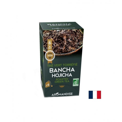 AROMANDISE THÉ VERT TORRÉFIÉ BANCHA HOJICHA - ROASTED GREEN / АРОМАНДИСЕ ЧАЙ БАНЧА ХОДЖИЧА (ПЕЧЕНИ ЛИСТА ОТ ЗЕЛЕН ЧАЙ) ФИЛТЪРНИ ПАКЕТЧЕТА  X 18