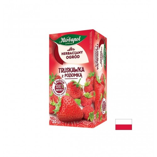 HERBAPOL STRAWBERRY AND WILD STRAWBERRY / ЧАЙ ГРАДИНСКА И ДИВА ЯГОДА ФИЛТЪРНИ ПАКЕТЧЕТА X 20