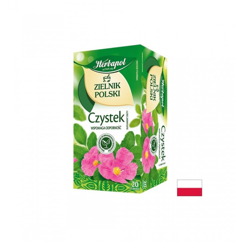 HERBAPOL CZYSTEK / ЧАЙ ОТ ЦИСТУС ФИЛТЪРНИ ПАКЕТЧЕТА X 20 HERBAPOL CZYSTEK / ЧАЙ ОТ ЦИСТУС ФИЛТЪРНИ ПАКЕТЧЕТА X 20