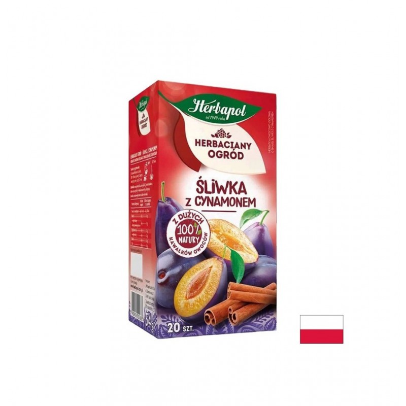 HERBAPOL SLIWKA Z CYNAMONEM / ЧАЙ СЛИВА И КАНЕЛА ФИЛТЪРНИ ПАКЕТЧЕТА X 20 HERBAPOL SLIWKA Z CYNAMONEM / ЧАЙ СЛИВА И КАНЕЛА ФИЛТЪРНИ ПАКЕТЧЕТА X 20