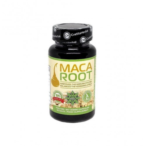 CVETITA HERBAL MACA ROOT / КОРЕН ОТ МАКА ЕКСТРАКТ 500МГ КАПС. X80 CVETITA HERBAL MACA ROOT / КОРЕН ОТ МАКА ЕКСТРАКТ 500МГ КАПС. X80