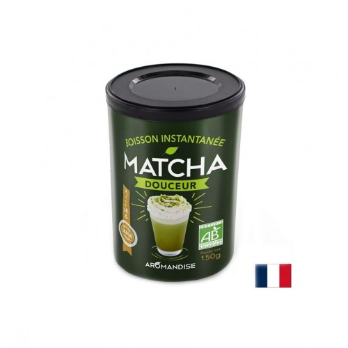 AROMANDISE MATCHA DOUCEUR / АРОМАНДИСЕ МАТЧА (ПОДСЛАДЕНА СЪС ЗАХАР ОТ АГAВЕ И КОКОСОВ ЦВЯТ) 150 ГР AROMANDISE MATCHA DOUCEUR / АРОМАНДИСЕ МАТЧА (ПОДСЛАДЕНА СЪС ЗАХАР ОТ АГAВЕ И КОКОСОВ ЦВЯТ) 150 ГР