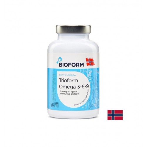 BIOFORM TRIOFORM OMEGA 3-6-9 / ОМЕГА 3-6-9 ОТ РИБЕНО МАСЛО, НОРВЕЖКО ТЮЛЕНОВО МАСЛО И МАСЛО ОТ ВЕЧЕРНА ИГЛИКА СОФТГЕЛ КАПС. X 120 BIOFORM TRIOFORM OMEGA 3-6-9 / ОМЕГА 3-6-9 ОТ РИБЕНО МАСЛО, НОРВЕЖКО ТЮЛЕНОВО МАСЛО И МАСЛО ОТ ВЕЧЕРНА ИГЛИКА СОФТГЕЛ КАПС. X 120
