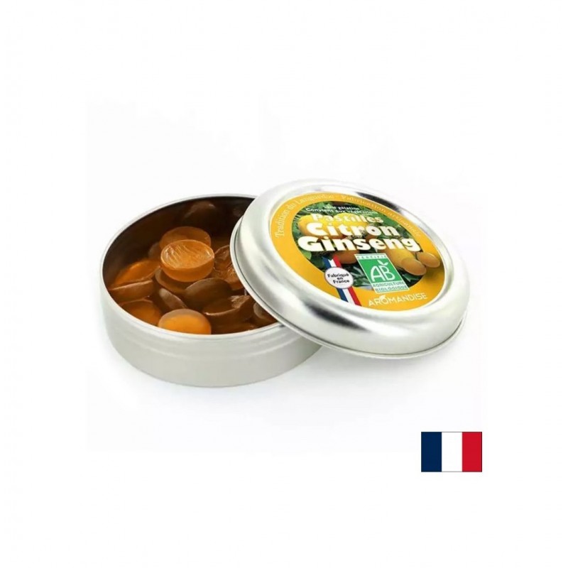 AROMANDISE PASTILLES CITRON GINSENG / АРОМАНДИСЕ ПАСТИЛИ С ЛИМОН И ЖЕНШЕН 45 ГР AROMANDISE PASTILLES CITRON GINSENG / АРОМАНДИСЕ ПАСТИЛИ С ЛИМОН И ЖЕНШЕН 45 ГР