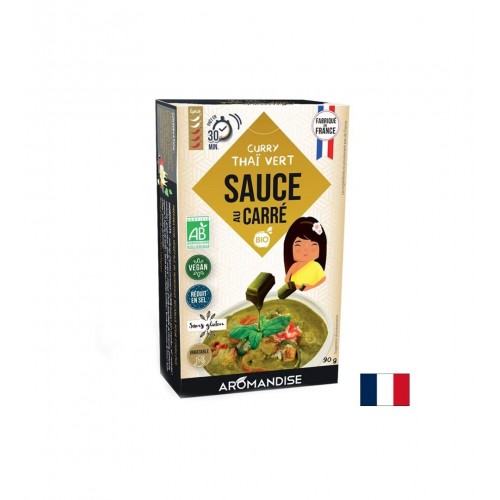 AROMANDISE SAUCE AU CARRÉ CURRY THAÏ / АРОМАНДИСЕ РАЗТВОРИМ СОС ТАЙ С КЪРИ (БУЛЬОН, КУБЧЕТА) 90 ГР