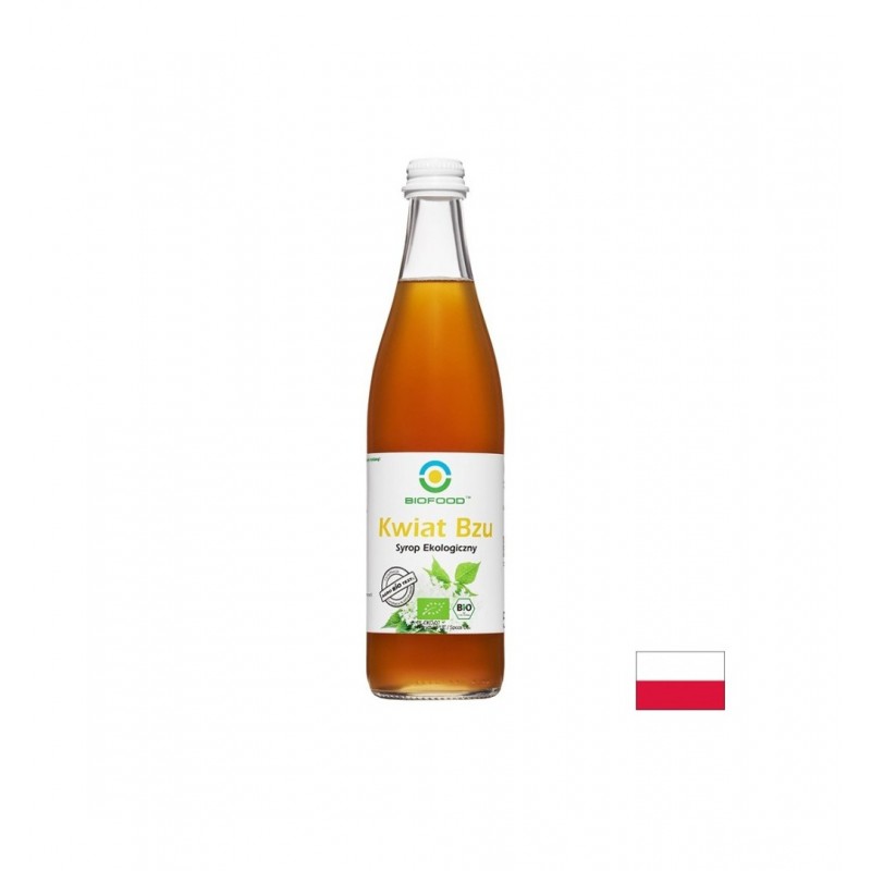 BIOFOOD KWIAT BZU SYROP EKOLOGICZNY / БИО СИРОП ОТ БЪЗ ИМУНИТЕТ И ПОДКРЕПА ПРИ НАСТИНКИ 500 МЛ BIOFOOD KWIAT BZU SYROP EKOLOGICZNY / БИО СИРОП ОТ БЪЗ ИМУНИТЕТ И ПОДКРЕПА ПРИ НАСТИНКИ 500 МЛ