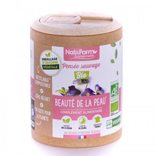 NAT&FORM / PENSEE SAUVAGE BEAUTE DE LA PEAU / ДИВА ТЕМЕНУГА КАПС. X60