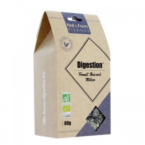 NAT&FORM / TISANES DIGESTION BIO TISANES / БИО СМЕС ЗА ДОБРО ХРАНОСМИЛАНЕ 80ГР