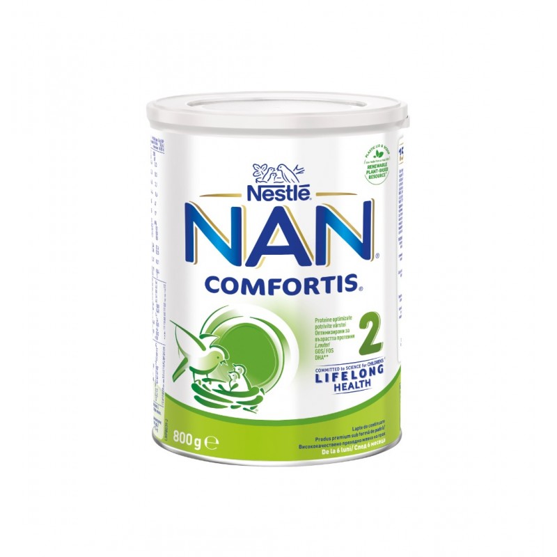 NESTLE NAN 2 COMFORTIS / НЕСТЛЕ НАН 2 КОМФОРТИС АДАПТИРАНО МЛЯКО 800ГР NESTLE NAN 2 COMFORTIS / НЕСТЛЕ НАН 2 КОМФОРТИС АДАПТИРАНО МЛЯКО 800ГР