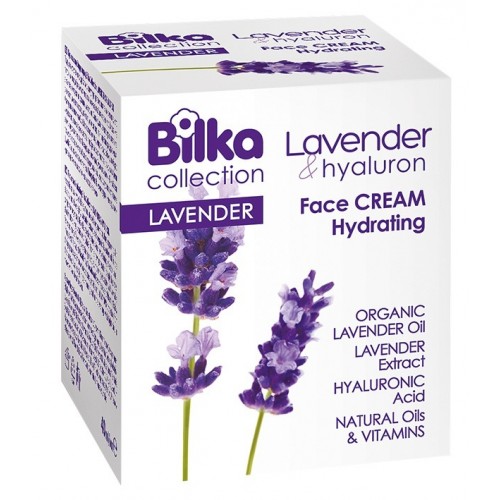 BILKA COLLECTION / LAVENDER & HYALURON FACE CREAM / ХИДРАТИРАЩ КРЕМ ЗА ЛИЦЕ 40МЛ