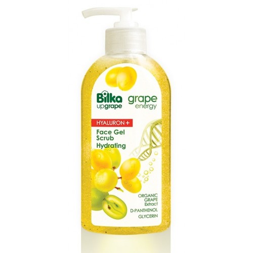 BILKA COLLECTION / GRAPE ENERGY HYALURON+ / ХИДРАТИРАЩ ГЕЛ - СКРАБ ЗА ЛИЦЕ 200МЛ